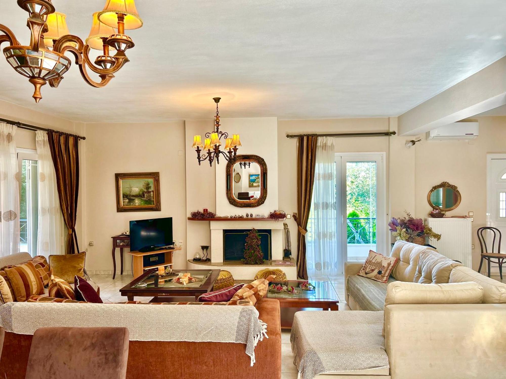Villa Valia Seaside Ipsos Ngoại thất bức ảnh
