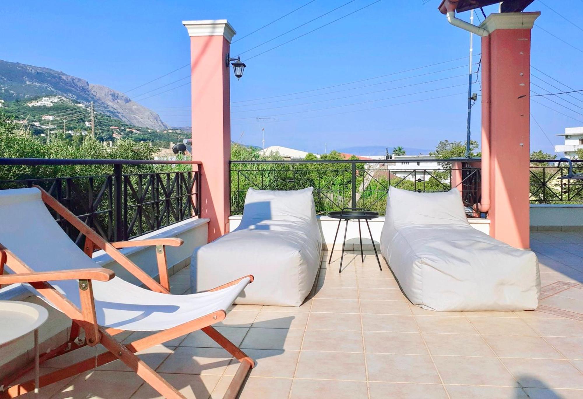 Villa Valia Seaside Ipsos Ngoại thất bức ảnh